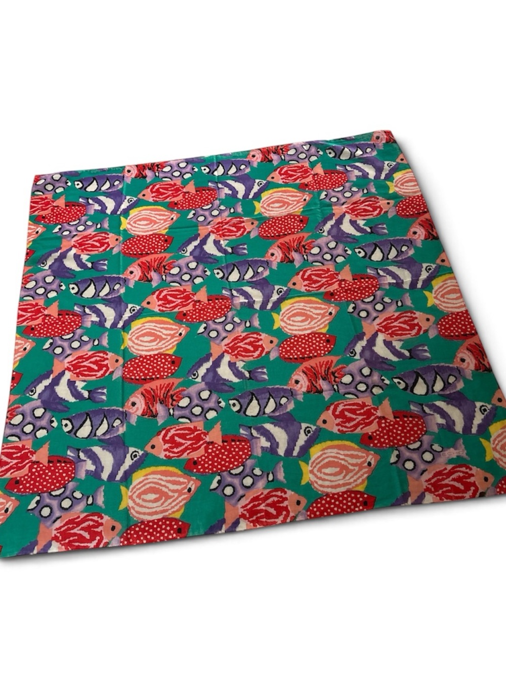 Vintage Echo Fine Cotton 34” x 34” Scarf Square